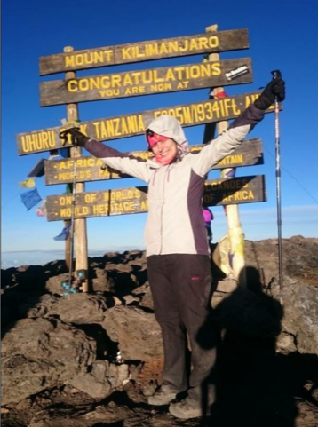  Sarah Fairhead, Charity Challenge Charity and Corporate Account Manager, at Kilimanjaro in Tanzania