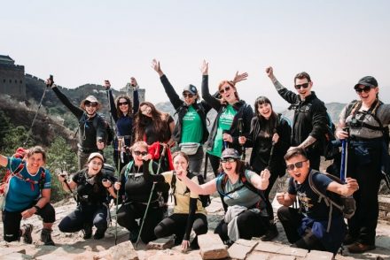 unexpected friends on the great wall of China trek