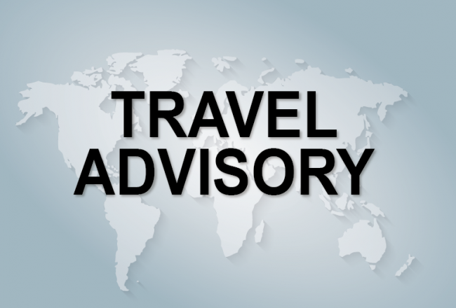 Travel advisory