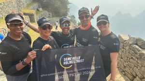 Dame Kelly Holmes Trust trekkers on Machu Pichhu