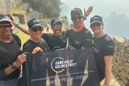 Dame Kelly Holmes Trust trekkers on Machu Pichhu