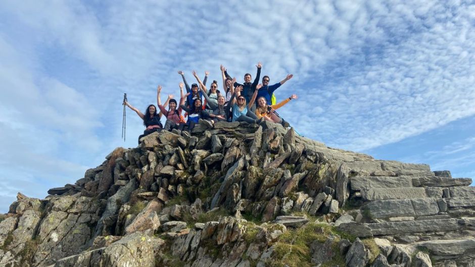 fundraisers on the top of ben nevis summit
