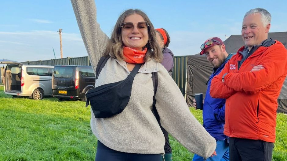 Charity Challenge Account Manager Tilly Sawyer at a UK challenge event